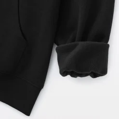 Outlet Muji Sudadera con capucha y cremallera en mezcla de algodón para mujer