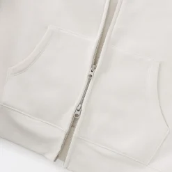 Outlet Muji Sudadera con capucha y cremallera en mezcla de algodón para mujer