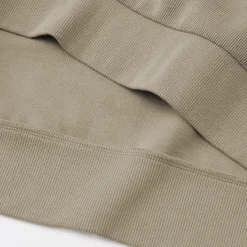Best Muji Sudadera con cuello redondo y doble punto para hombre