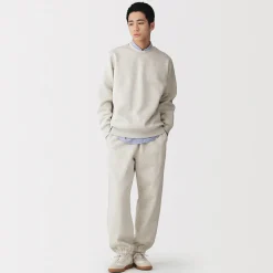 Hot Muji Sudadera de cuello redondo para hombre