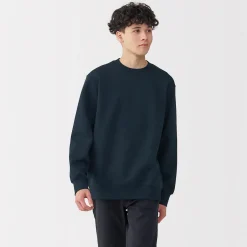 Hot Muji Sudadera de cuello redondo para hombre