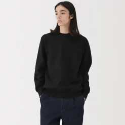 New Muji Sudadera de cuello redondo para hombre