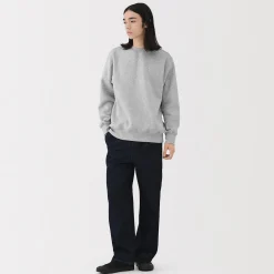 New Muji Sudadera de cuello redondo para hombre
