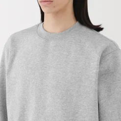 New Muji Sudadera de cuello redondo para hombre