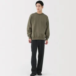 New Muji Sudadera de cuello redondo para hombre
