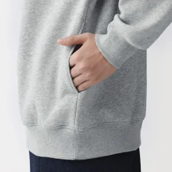Online Muji Sudadera de media cremallera y mezcla de algodón para hombre