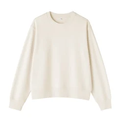 Clearance Muji Sudadera de mezcla de algodón para mujer
