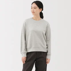 Clearance Muji Sudadera de mezcla de algodón para mujer