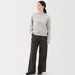 Clearance Muji Sudadera de mezcla de algodón para mujer