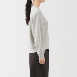 Clearance Muji Sudadera de mezcla de algodón para mujer