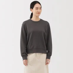 Clearance Muji Sudadera de mezcla de algodón para mujer