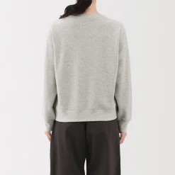 Clearance Muji Sudadera de mezcla de algodón para mujer