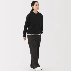 Clearance Muji Sudadera de mezcla de algodón para mujer