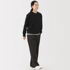 Clearance Muji Sudadera de mezcla de algodón para mujer