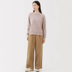 Clearance Muji Sudadera de mezcla de algodón para mujer