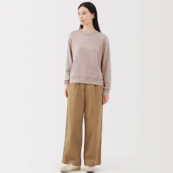 Clearance Muji Sudadera de mezcla de algodón para mujer