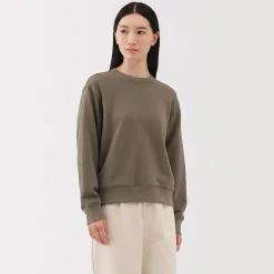 Clearance Muji Sudadera de mezcla de algodón para mujer