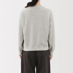 Clearance Muji Sudadera de mezcla de algodón para mujer