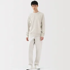 Online Muji Sudadera de punto tradicional de algodón para hombre