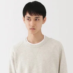 Online Muji Sudadera de punto tradicional de algodón para hombre