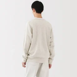 Online Muji Sudadera de punto tradicional de algodón para hombre