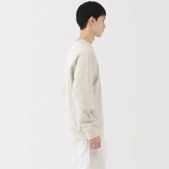 Online Muji Sudadera de punto tradicional de algodón para hombre