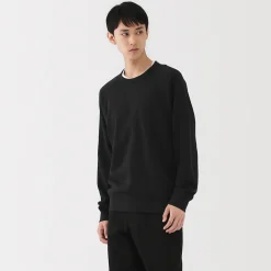 Online Muji Sudadera de punto tradicional de algodón para hombre