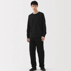 Online Muji Sudadera de punto tradicional de algodón para hombre