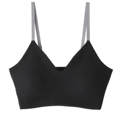 Discount Muji Sujetador acanalado Soft Touch cómodo para mujer