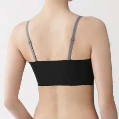 Discount Muji Sujetador acanalado Soft Touch cómodo para mujer