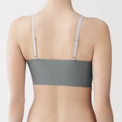 Discount Muji Sujetador acanalado Soft Touch cómodo para mujer