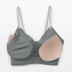 Discount Muji Sujetador acanalado Soft Touch cómodo para mujer