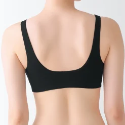 Online Muji Sujetador escotado sin aros de mezcla de algodón para mujer