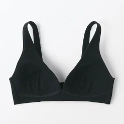 Online Muji Sujetador escotado sin aros de mezcla de algodón para mujer