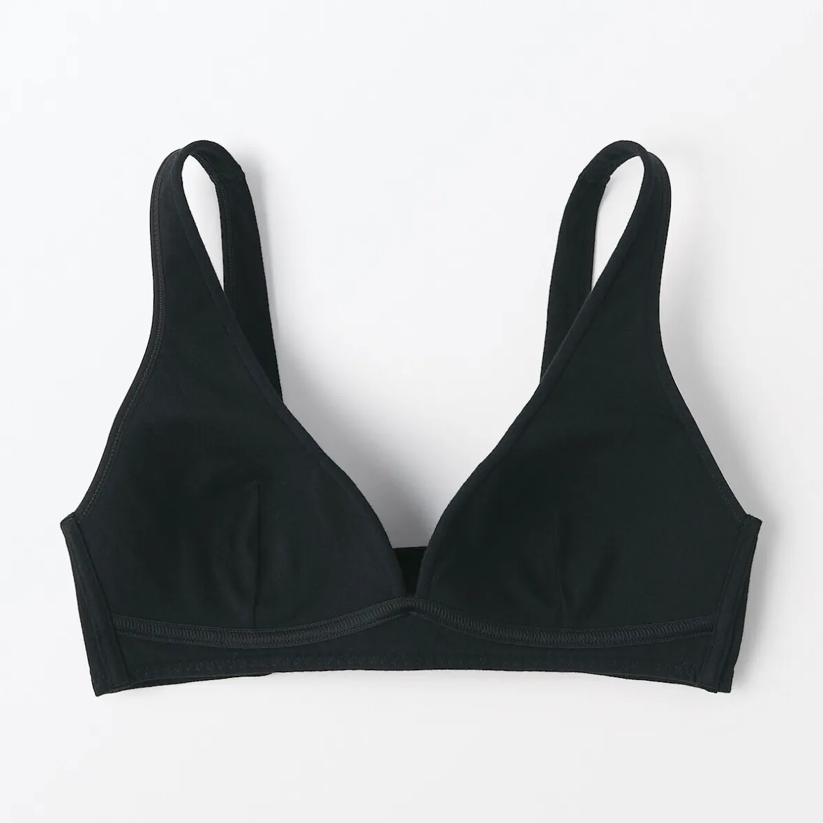 Online Muji Sujetador escotado sin aros de mezcla de algodón para mujer