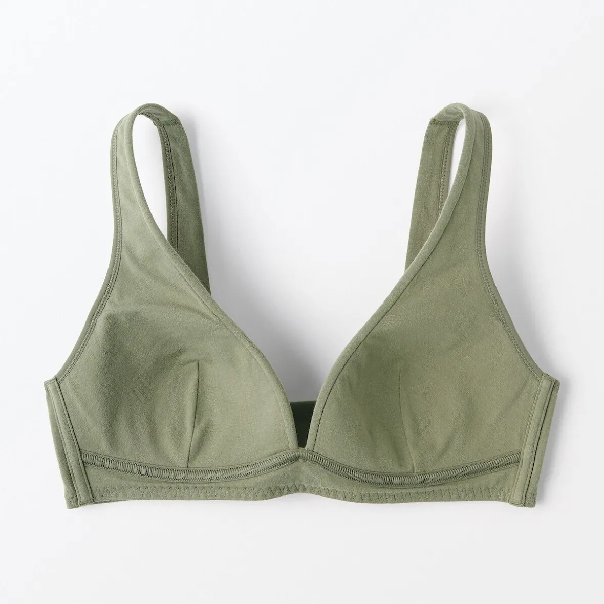Online Muji Sujetador escotado sin aros de mezcla de algodón para mujer