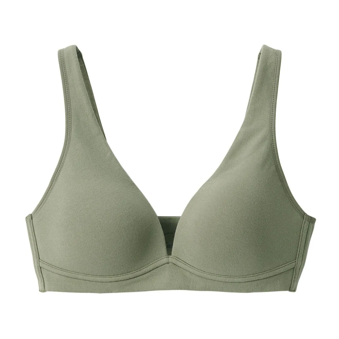 Online Muji Sujetador escotado sin aros de mezcla de algodón para mujer