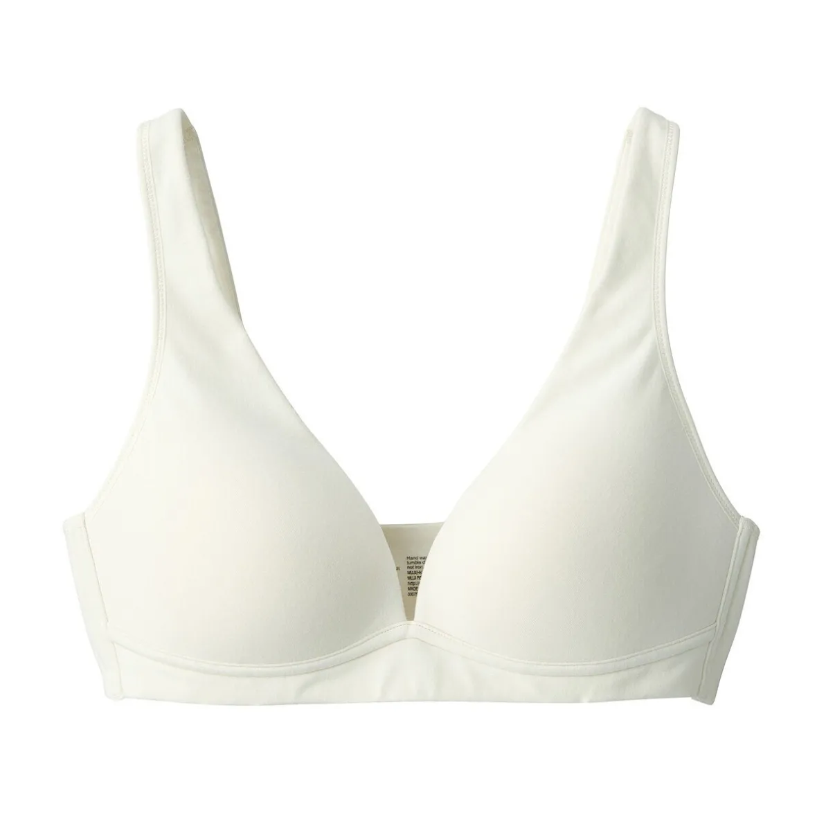 Online Muji Sujetador escotado sin aros de mezcla de algodón para mujer