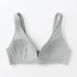 Online Muji Sujetador escotado sin aros de mezcla de algodón para mujer