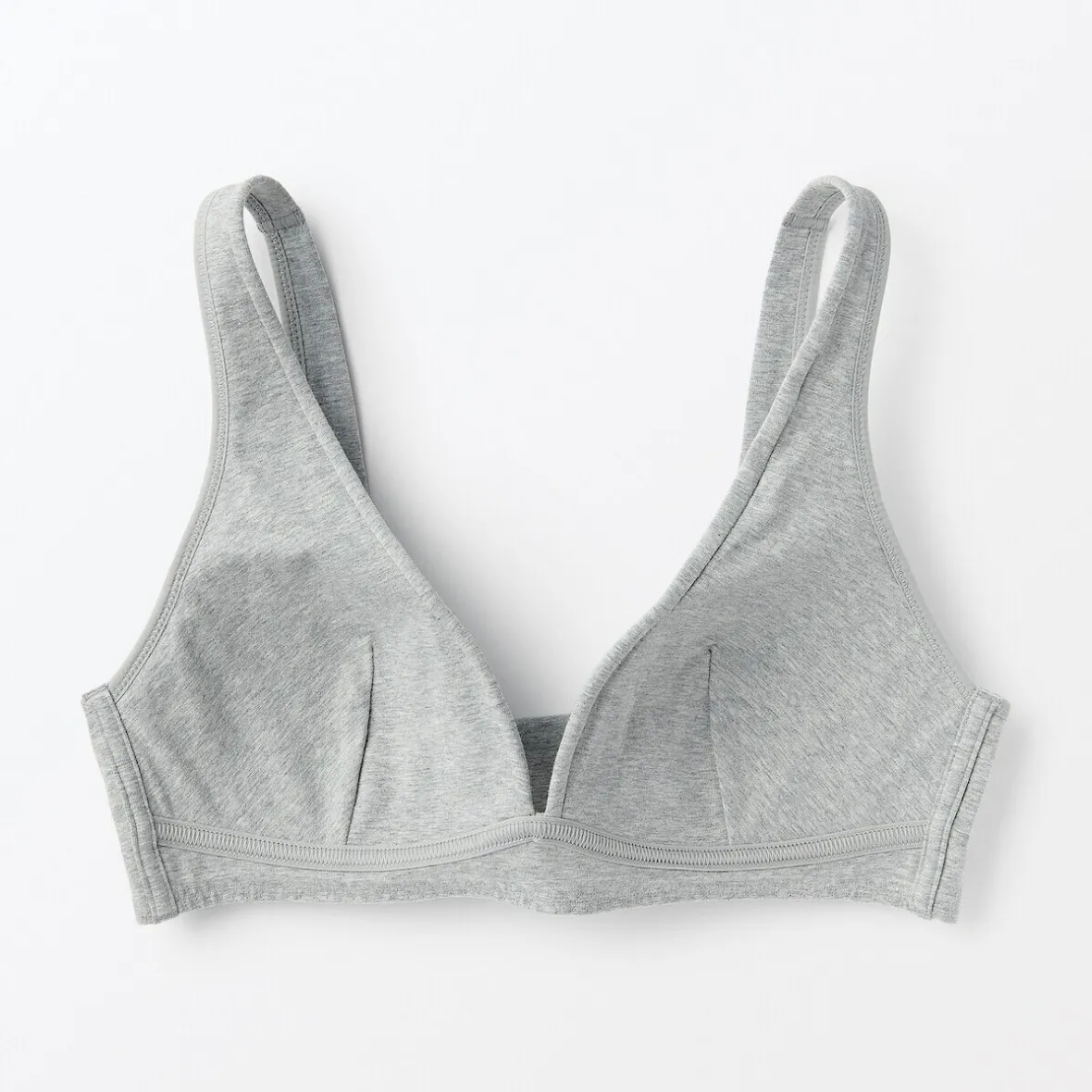 Online Muji Sujetador escotado sin aros de mezcla de algodón para mujer