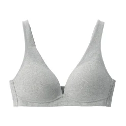 Online Muji Sujetador escotado sin aros de mezcla de algodón para mujer