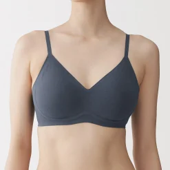 Sale Muji Sujetador sin aros de mezcla de algodón para mujer