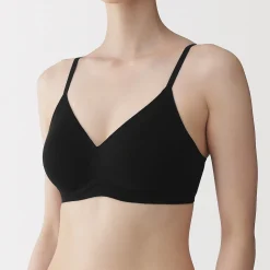 Sale Muji Sujetador sin aros de mezcla de algodón para mujer