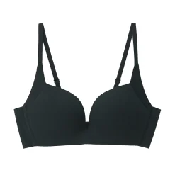 New Muji Sujetador sin aros de mezcla de algodón con soporte lateral para mujer