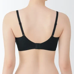 New Muji Sujetador sin aros de mezcla de algodón con soporte lateral para mujer