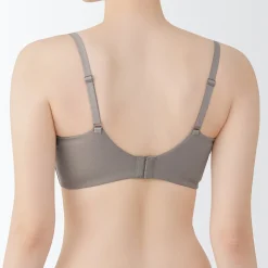 New Muji Sujetador sin aros de mezcla de algodón con soporte lateral para mujer