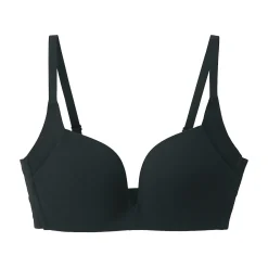 New Muji Sujetador sin aros de mezcla de algodón con soporte lateral para mujer