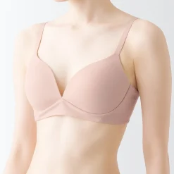 Muji Sujetador sin aros moldeado sin ganchos para mujer