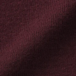 New Muji Suéter de lana andina de punto grueso con cuello redondo para hombre
