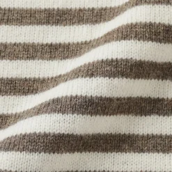 New Muji Suéter de lana andina de punto grueso con cuello redondo para hombre